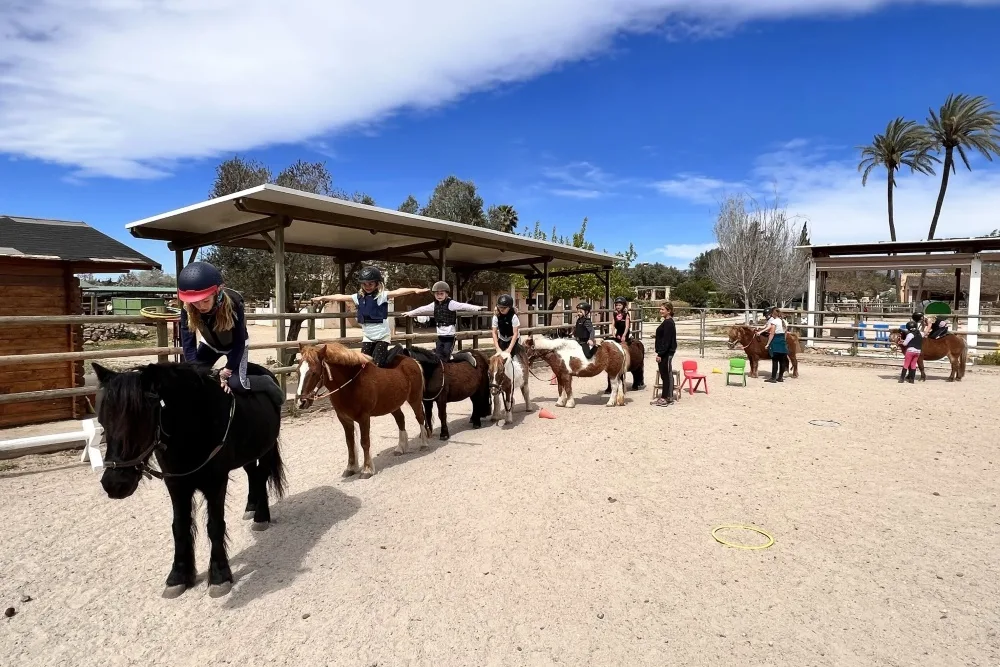 Equitación sensorial en S'Hort Vell, actividad "Baby Pony"