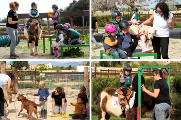 Ponies, Kids & Dogs, actividad al aire libre y entorno natural de S'Hort Vell, asistida con animales