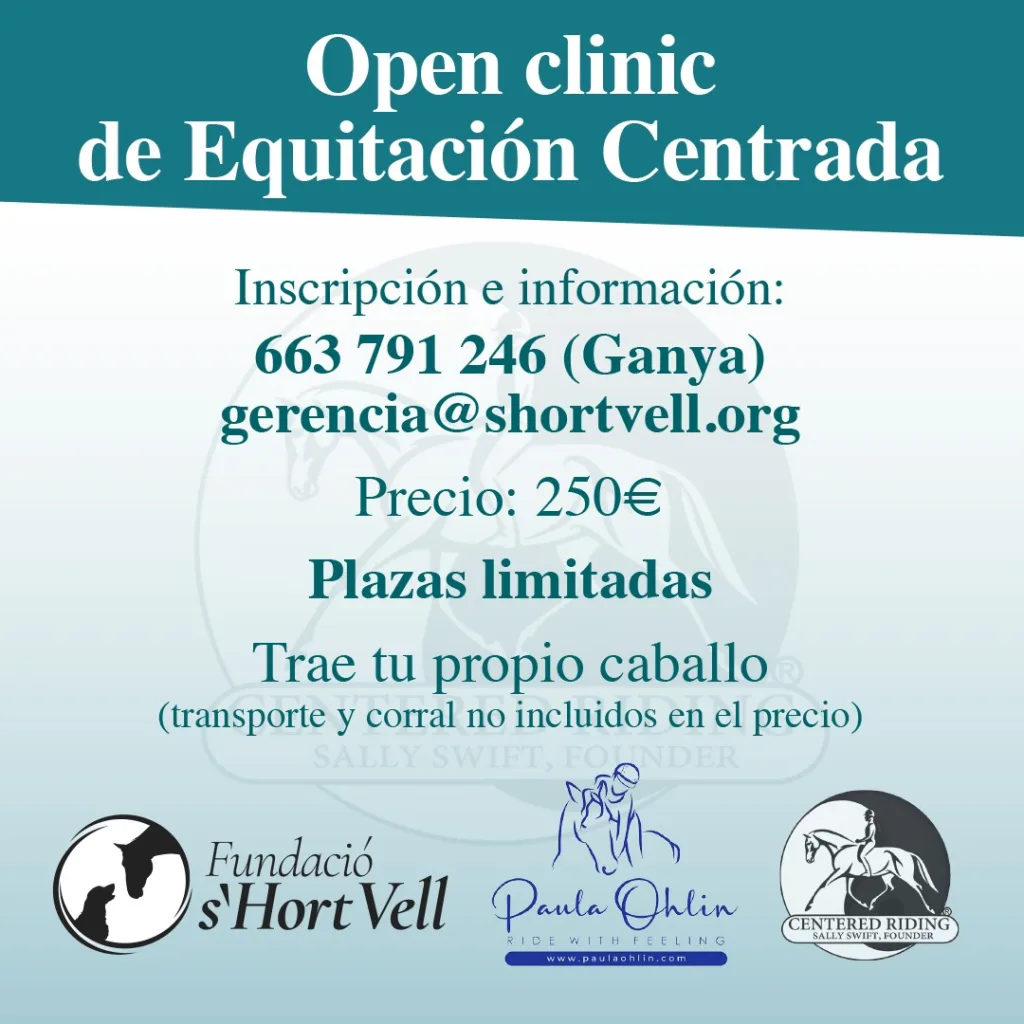 Open clinic de equitación centrada, con Paula Ohlin