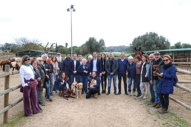 Visita del president del Consell de Mallorca a la Fundació S'Hort Vell