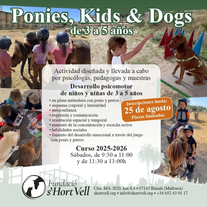 Ponies, Kids & Dogs 2025-26 (edad 3-5 años)